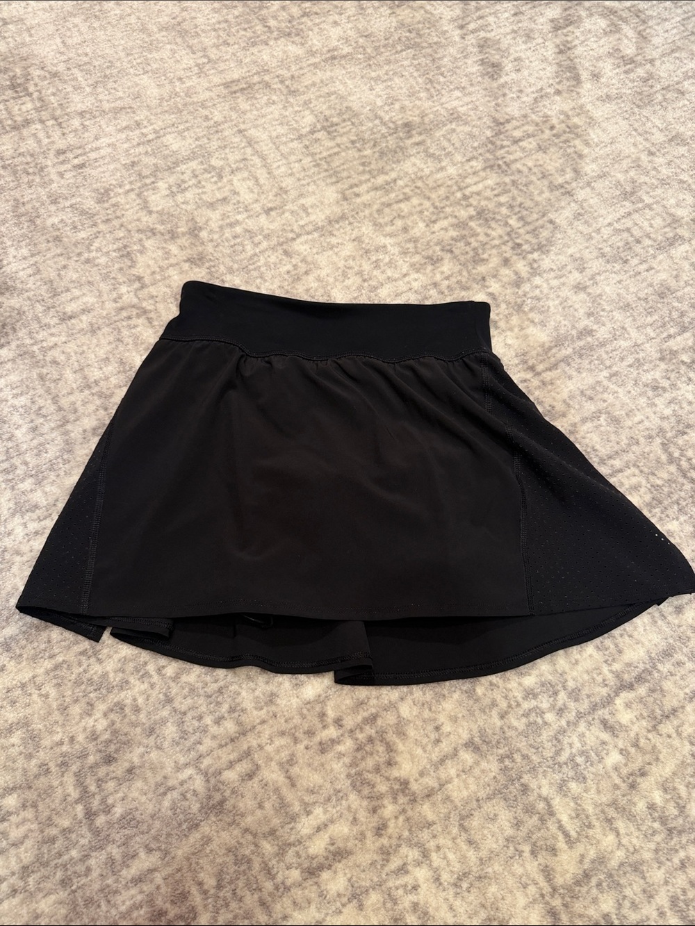 SPANX Black Circle Skater Skirt with Built-In Shorts